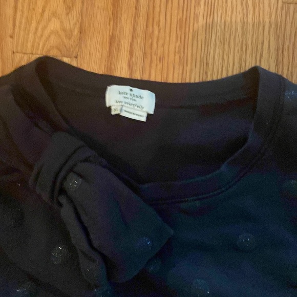 Kate Spade polka dot sweatshirt with bow accent size XL - Picture 2 of 4